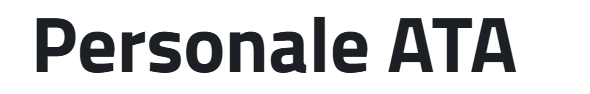 Personale ATA
